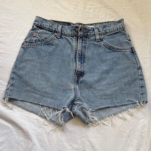 Levi's Rare Vintage Orange Tag Frayed Jean Shorts